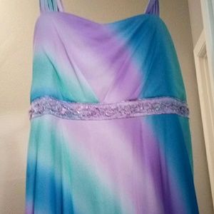 A rainbow dress